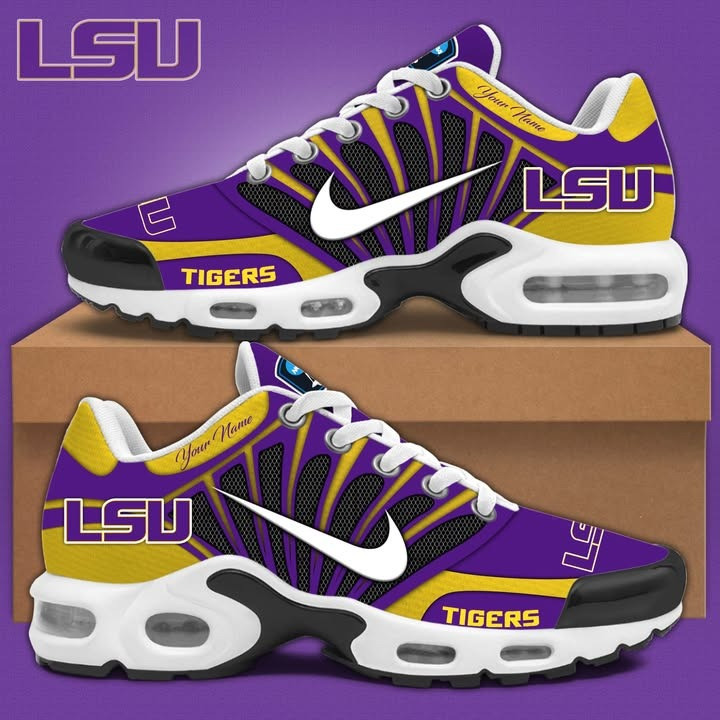Custom LSU Tigers Air Max Plus Sneakers Sport Shoes Merchandise Best Gifts For Him Her-1