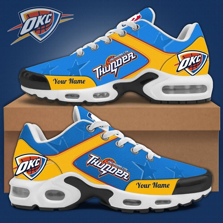 Custom Oklahoma City OKC Thunder Air Max Plus Sneakers Sport Shoes Basketball Gifts For Him-1 Custom Oklahoma City OKC Thunder Air Max Plus Sneakers Sport Shoes Basketball Gifts For Him-1