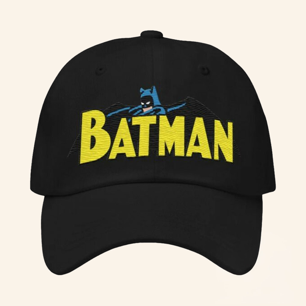 DC Merch Batman Silver Age Logo Embroidered Hat Presents For Batman Fans-1