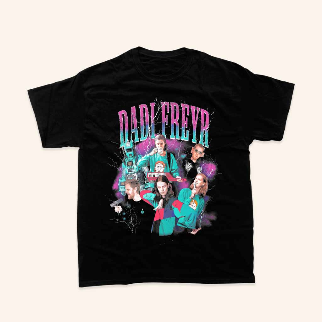 Dadi Freyr Merch Bootleg Black T-Shirt Christmas Gifts For Music Lovers-1