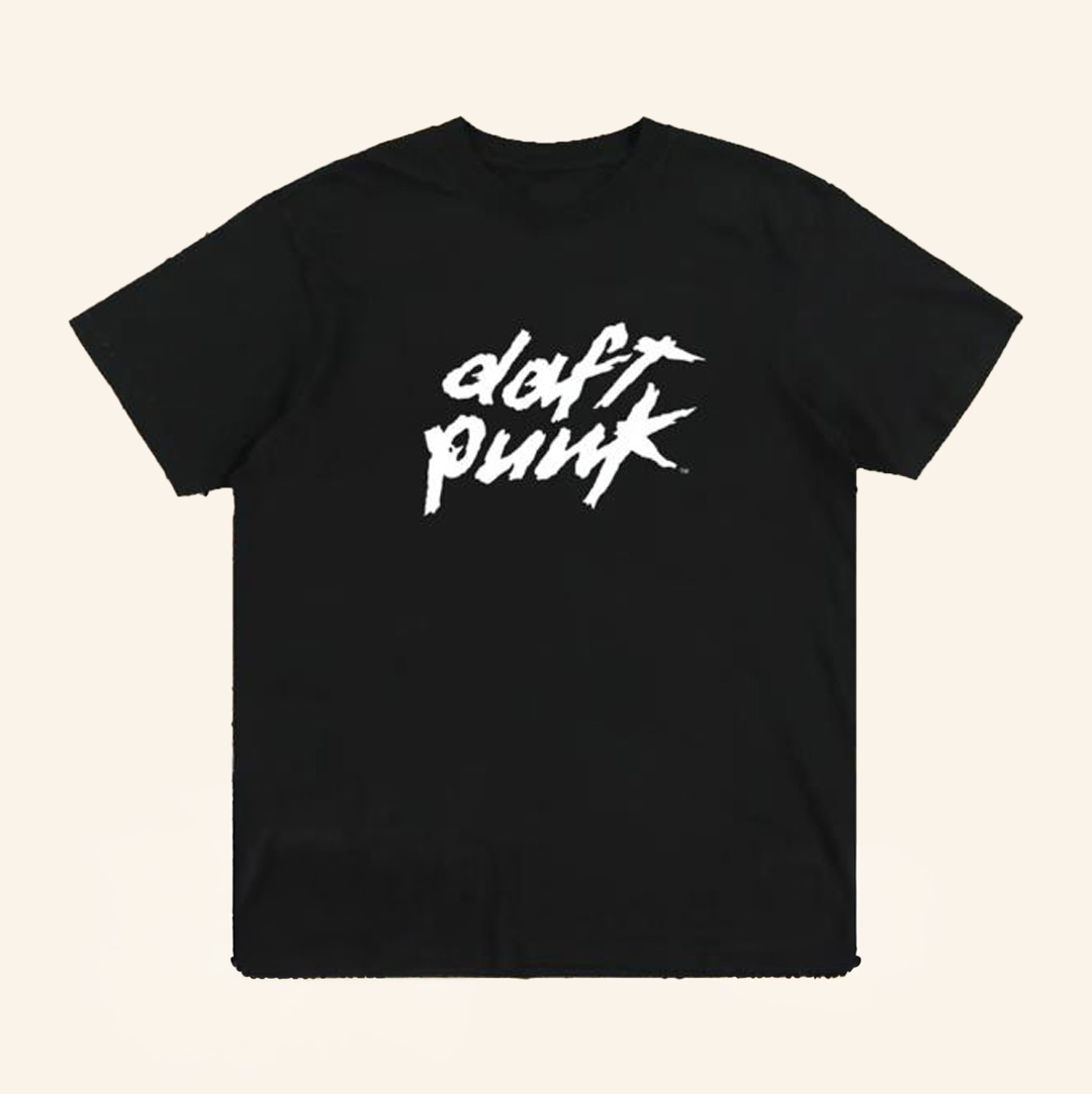 Daft Punk Merch Black Daft Punk Logo T-Shirt Christmas Present For Husband-1 Daft Punk Merch Black Daft Punk Logo T-Shirt Christmas Present For Husband-1