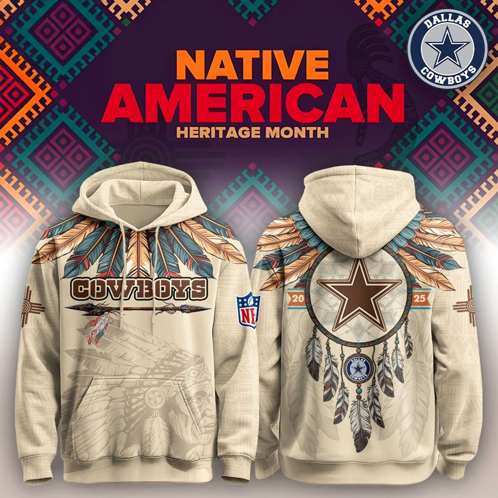 Dallas Cowboys Native American Heritage Month Hoodie Dallas Cowboys Merch Gift For Her-1 Dallas Cowboys Native American Heritage Month Hoodie Dallas Cowboys Merch Gift For Her-1