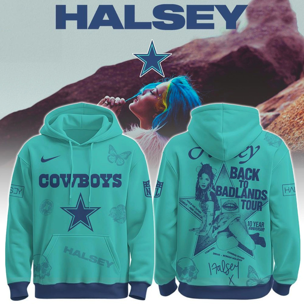Dallas Cowboys X Halsey Back To Badlands Tour Hoodie Dallas Cowboys Merch Gift For Fans-1