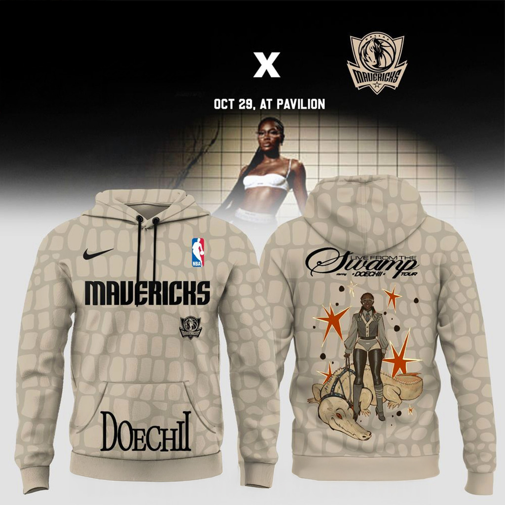 Dallas Mavericks X Doechii Live From The Swamp Tour 2025 Hoodie Mavericks Merch Him Gifts-1