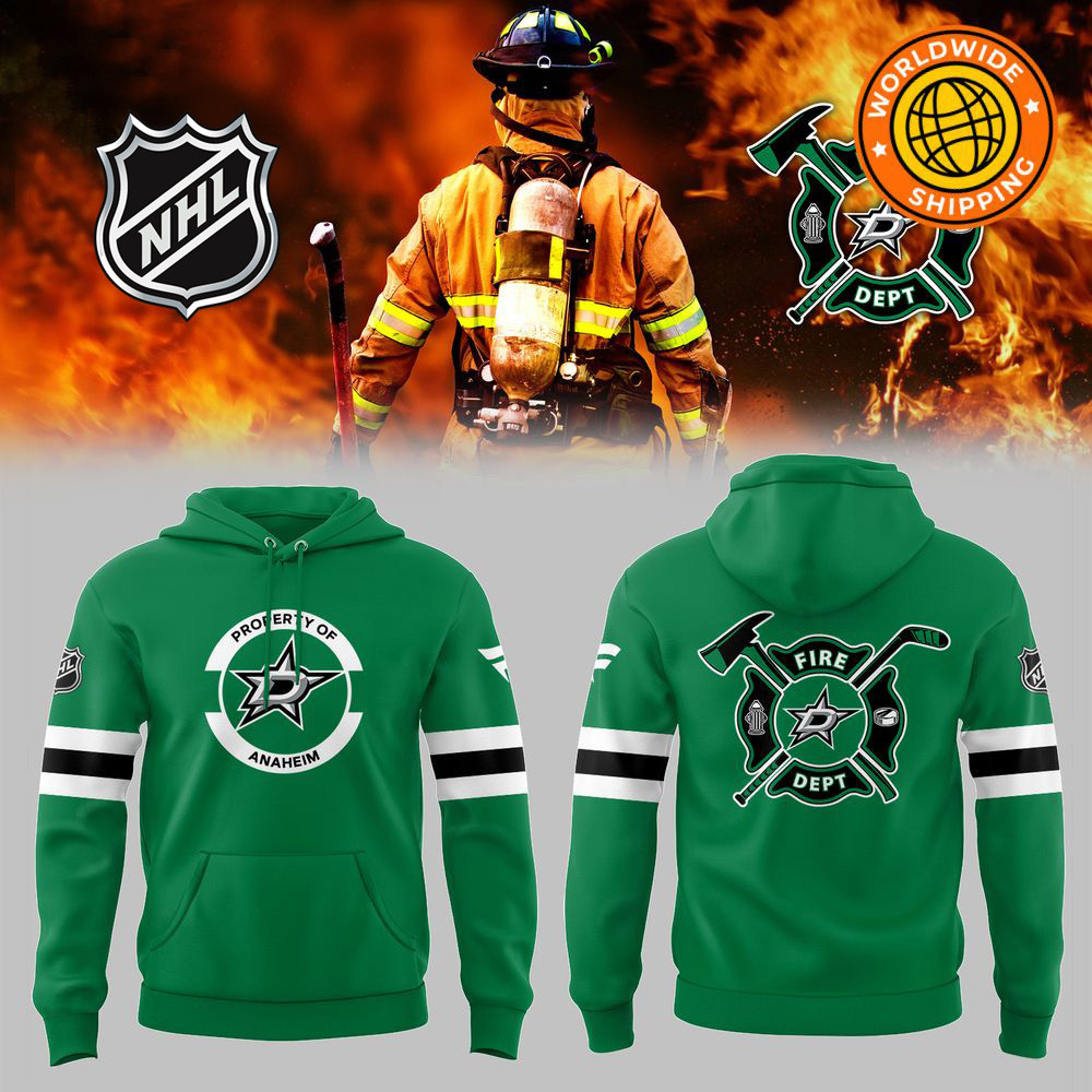 Dallas Stars Firefighter Appreciation Night Hoodie Dallas Stars Merch Father's Day Gift Ideas-1 Dallas Stars Firefighter Appreciation Night Hoodie Dallas Stars Merch Father's Day Gift Ideas-1