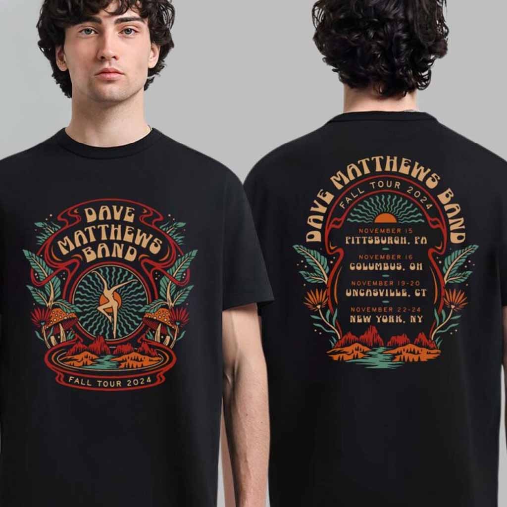 Dave Matthews Band Fall Tour 2024 Merch Tee For November Shows T-Shirt Christmas Gifts For Him-1 Dave Matthews Band Fall Tour 2024 Merch Tee For November Shows T-Shirt Christmas Gifts For Him-1