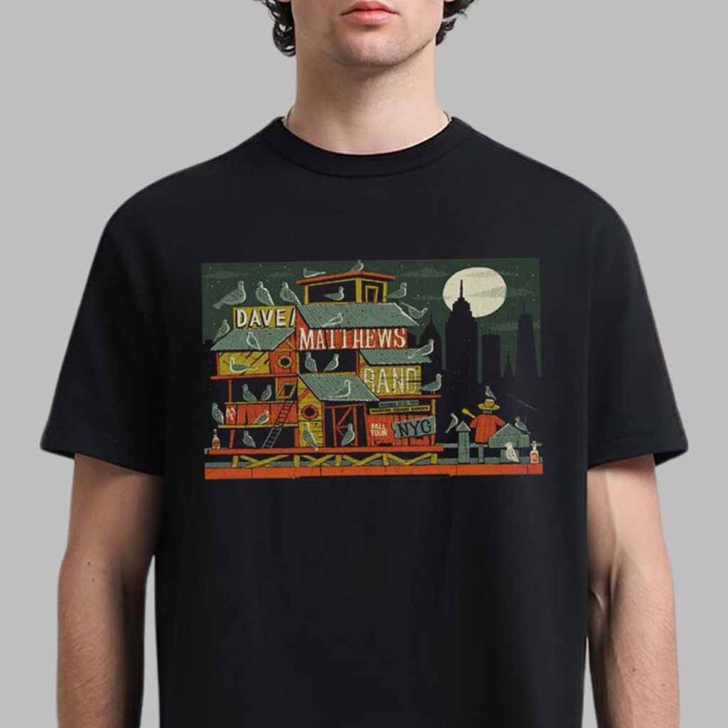 Dave Matthews Band Fall Tour Poster For Show In New York City At Madison Square Garden On November 22 And 23 2024 T-Shirt Music Fan Gifts-1