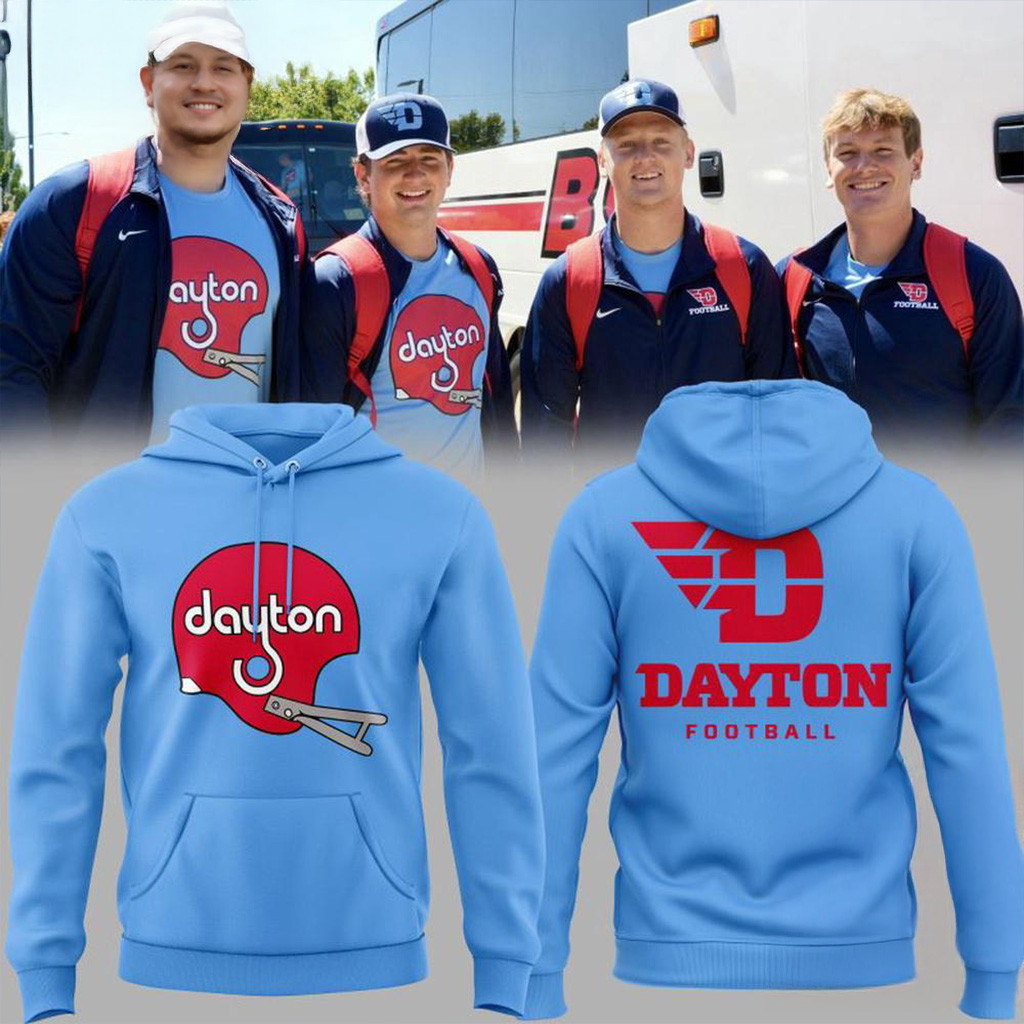 Dayton Flyers Football 2025 New Uniform Hoodie Dayton Flyers Merch Football Themed Gifts-1 Dayton Flyers Football 2025 New Uniform Hoodie Dayton Flyers Merch Football Themed Gifts-1
