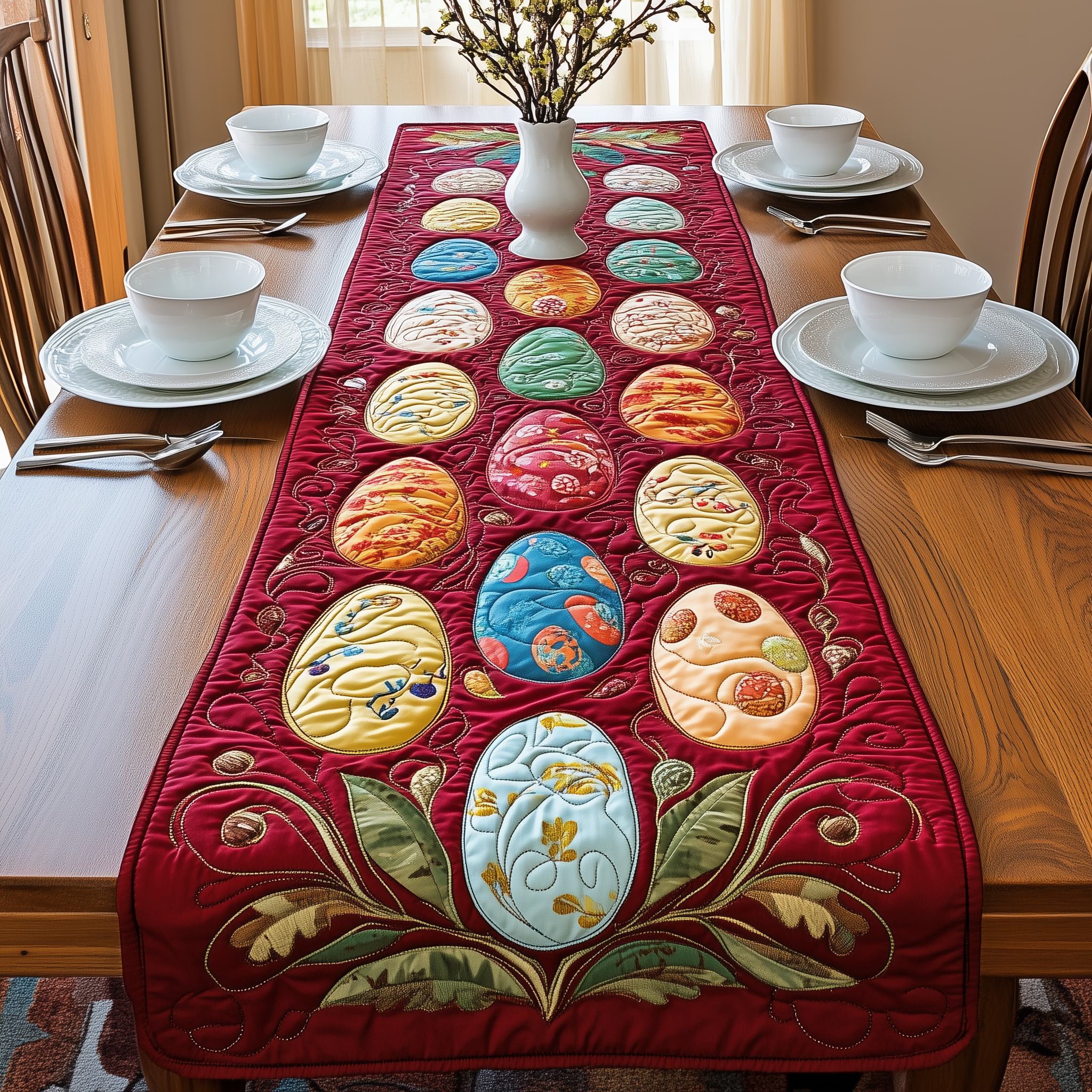 Dazzling Delight Quilted Table Runner Valentine Day Gift Ideas For Him-1 Dazzling Delight Quilted Table Runner Valentine Day Gift Ideas For Him-1