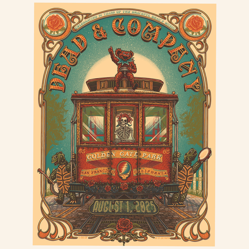 Dead And Company Merch Golden Gate Park Event August 1 2025 Poster Gifts For Music Lovers-1
