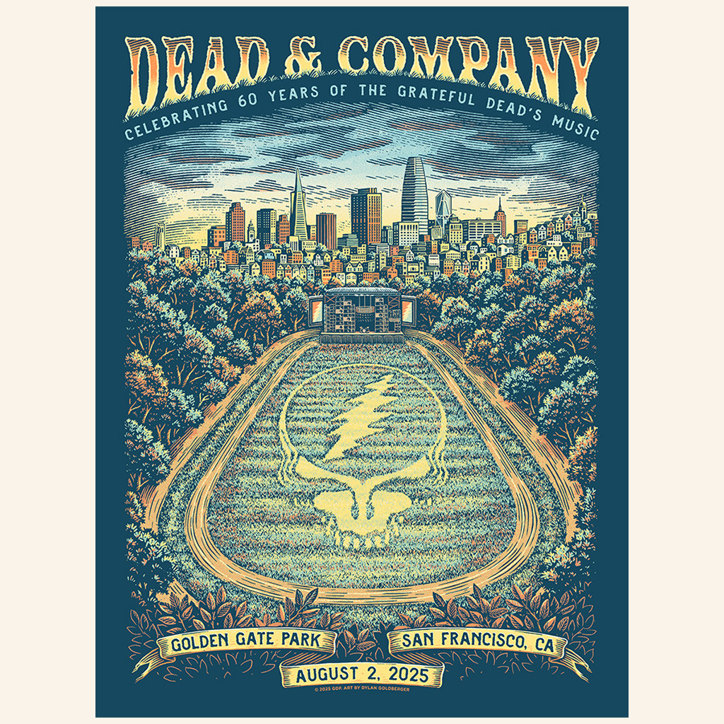 Dead And Company Merch Golden Gate Park Event August 2 2025 Poster Rock Lovers Gifts-1