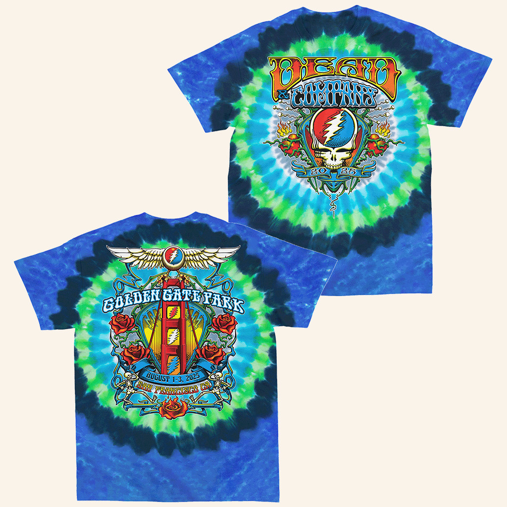 Dead And Company Merch Golden Gate Park Tie Dye Shirt Unique Gifts For Music Lovers-1 Dead And Company Merch Golden Gate Park Tie Dye Shirt Unique Gifts For Music Lovers-1