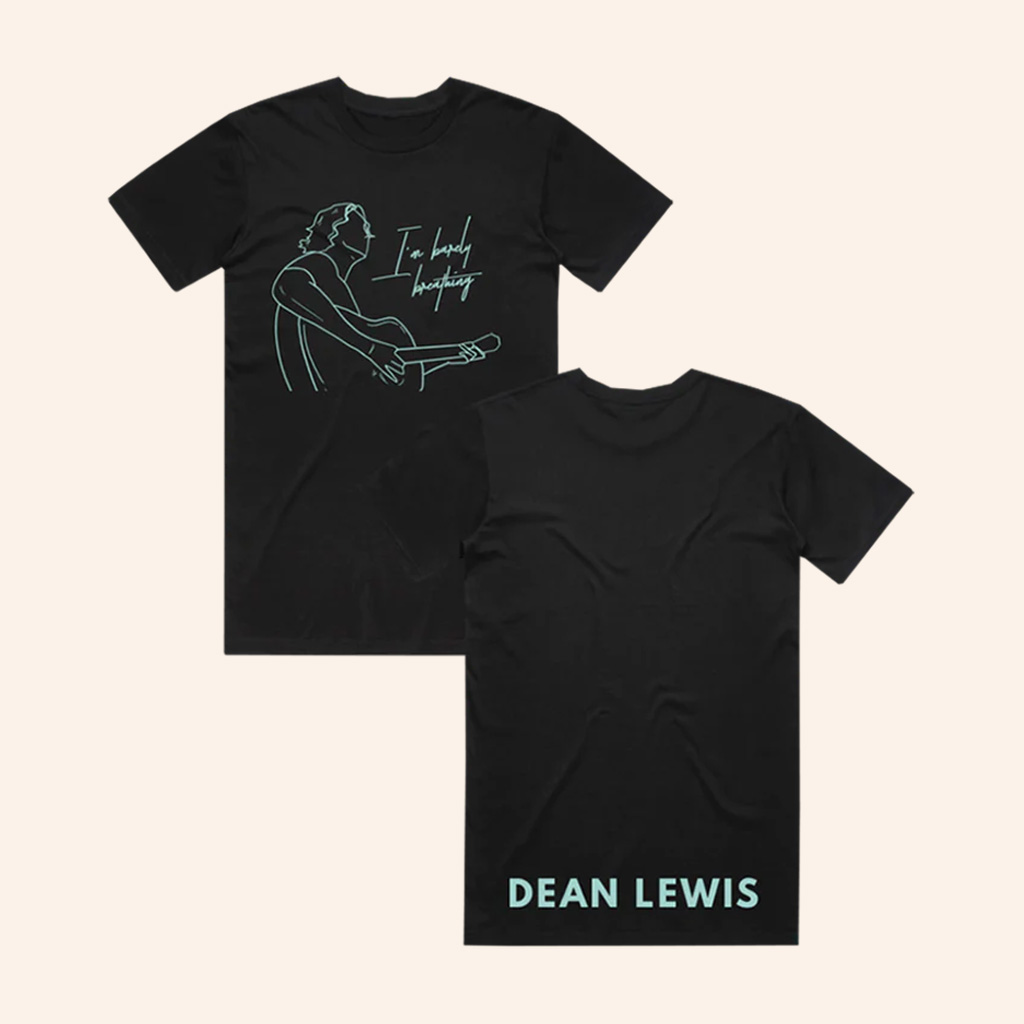 Dean Lewis Merch Barely Breathing Black T-Shirt Christmas Gift For Brother-1