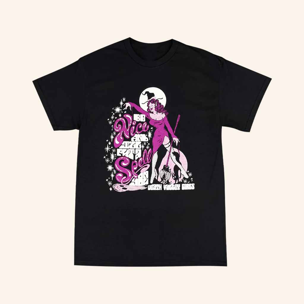 Death Valley Girls Merch Be Nice Black T-Shirt Great Christmas Gifts For Her-1 Death Valley Girls Merch Be Nice Black T-Shirt Great Christmas Gifts For Her-1