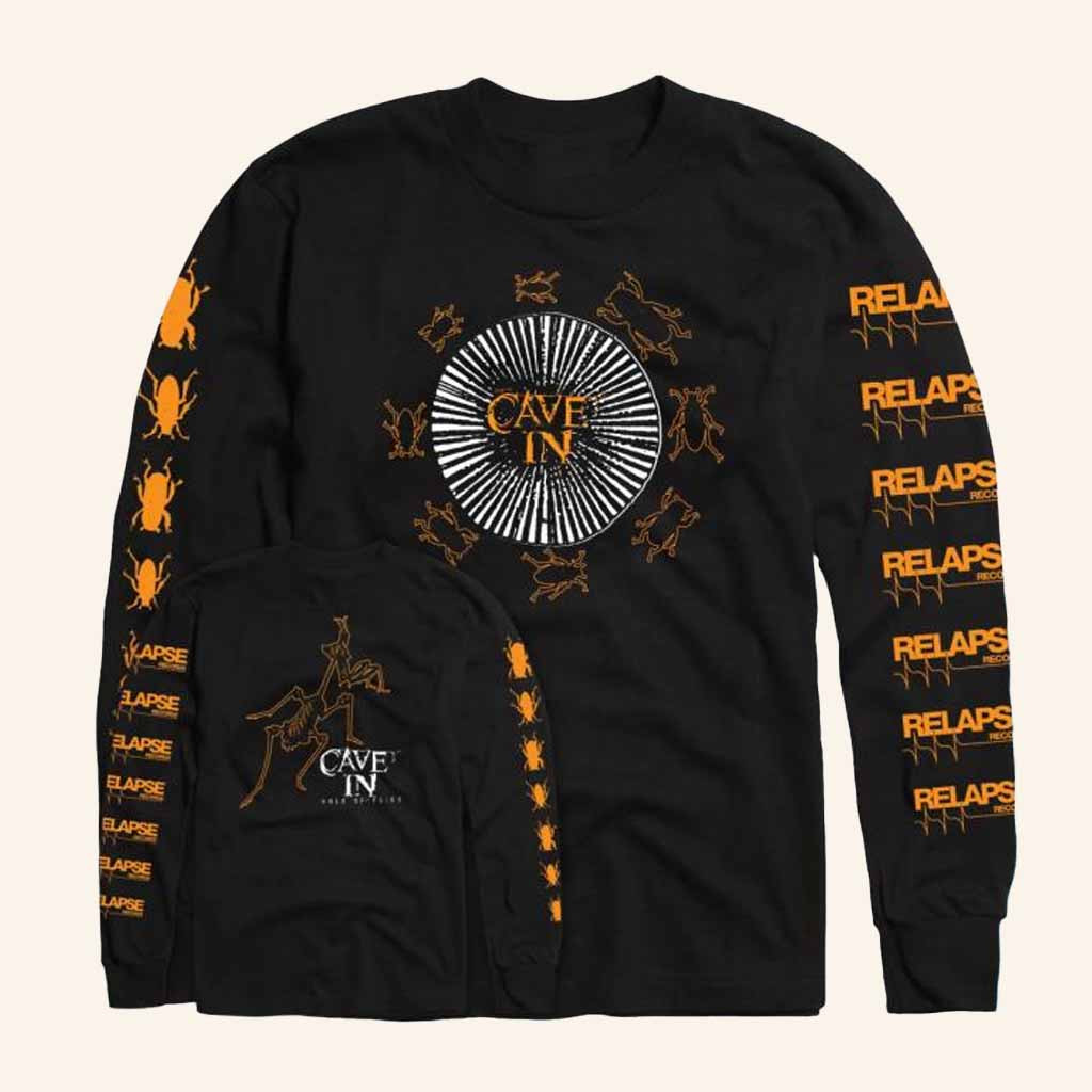 Deathwish Inc Merch Cave In Halo Of Flies Black Long Sleeve T-Shirt Gift Ideas For Fans-1