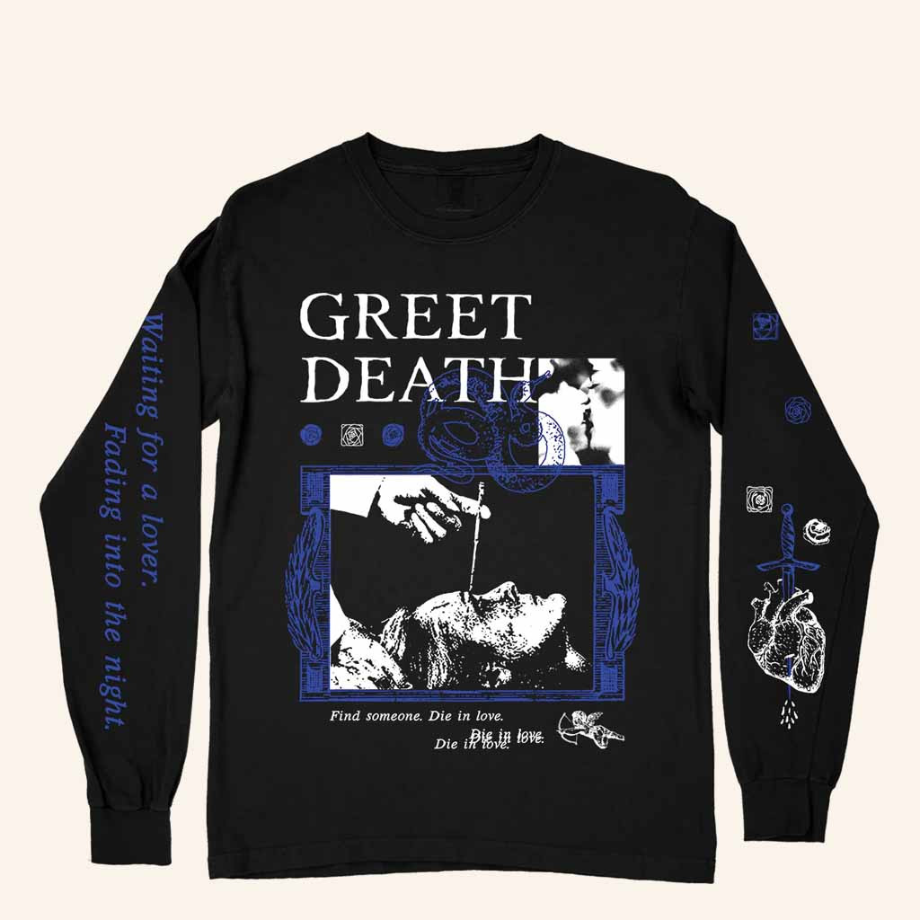 Deathwish Inc Merch Greet Death Lobotomy Black Long Sleeve T-Shirt Gift For Dad-1