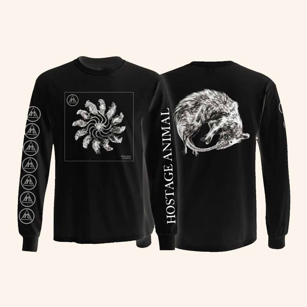 Deathwish Inc Merch Nonbeliever All Pigs Must Die Hostage Animal Black Long Sleeve T-Shirt Gift-1