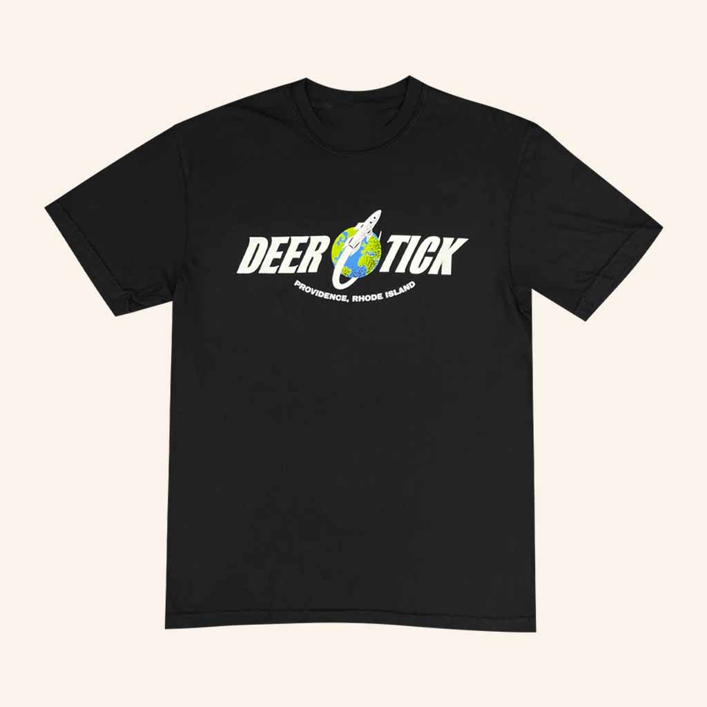 Deer Tick Merch Rocket Black T-Shirt Christmas Present Ideas For Boyfriend-1