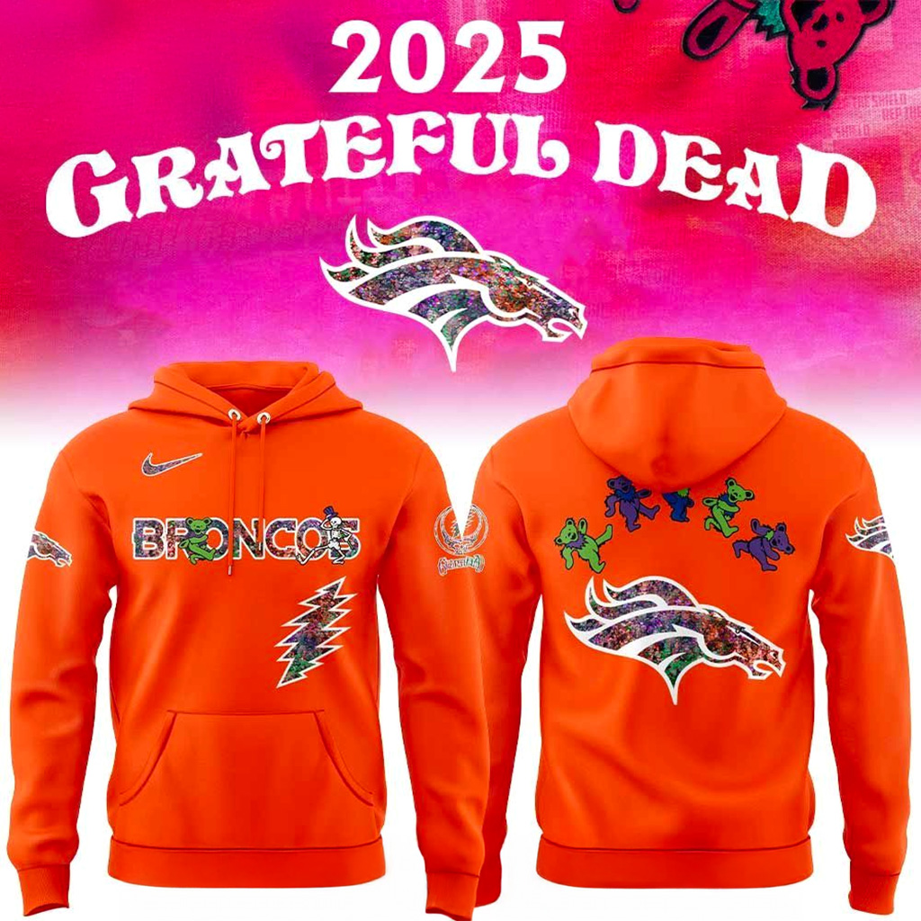 Denver Broncos Grateful Dead Night 2025 Hoodie Denver Broncos Merch Gifts For Football Fans-1