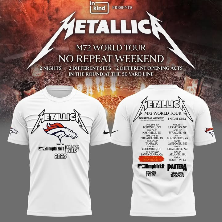 Denver Broncos Metallica M72 Concert 2025 Shirt Tour Merch Empower Field Mile High Stadium-1 Denver Broncos Metallica M72 Concert 2025 Shirt Tour Merch Empower Field Mile High Stadium-1