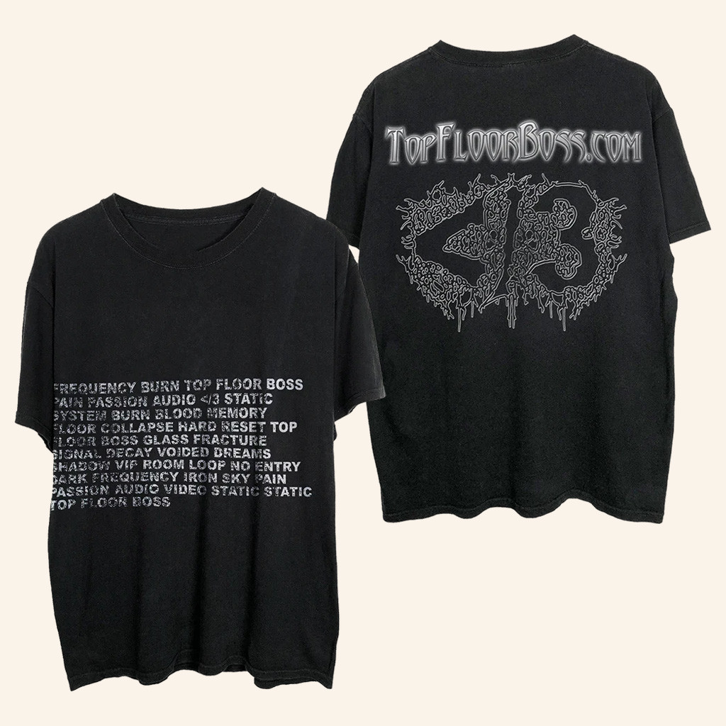 Destroy Lonely Merch Top Floor Boss Poem T-Shirt Christmas Gifts For Fans-1