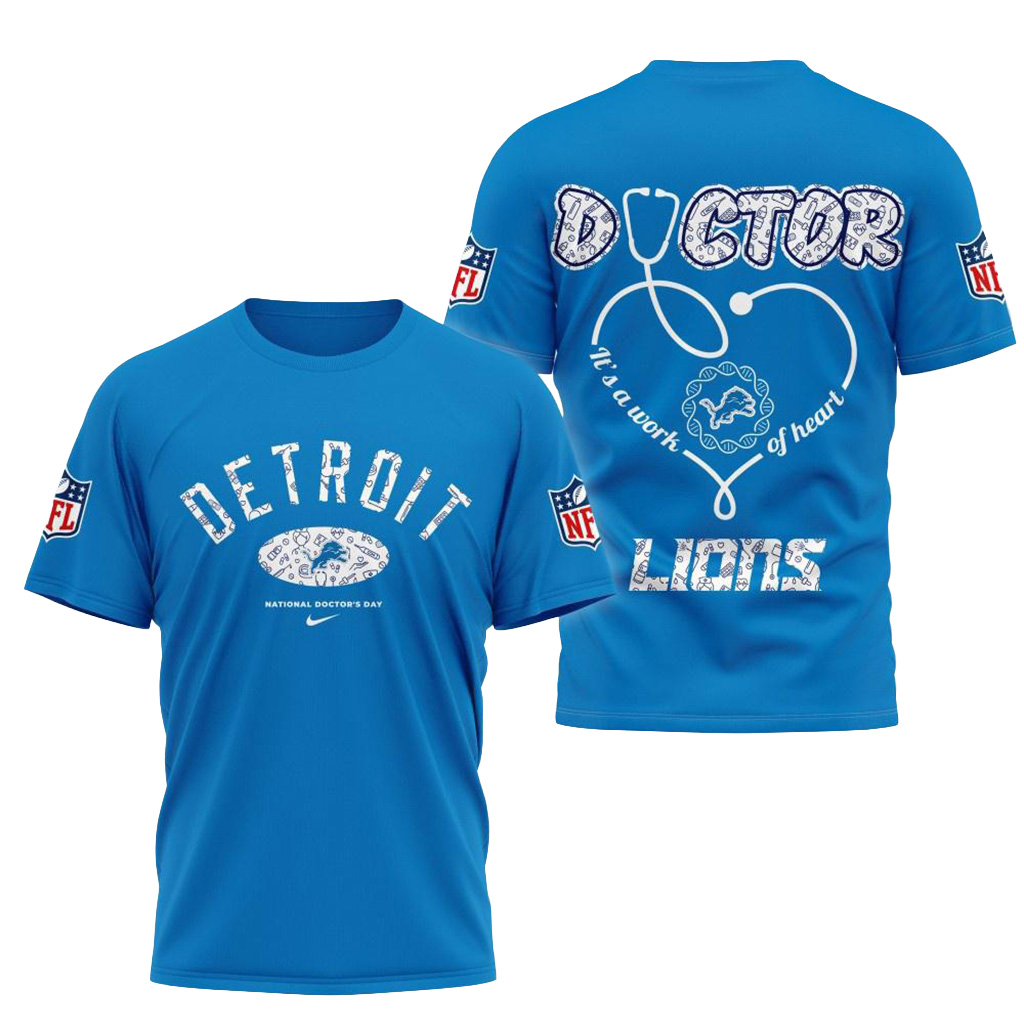 Detroit Lions NFL National Doctors Day Shirt Detroit Lions Merch Best Football Gifts-1