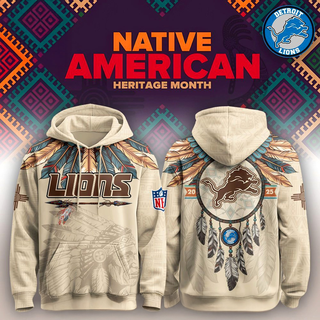 Detroit Lions Native American Heritage Month Hoodie Detroit Lions Merch Best Football Gifts-1 Detroit Lions Native American Heritage Month Hoodie Detroit Lions Merch Best Football Gifts-1