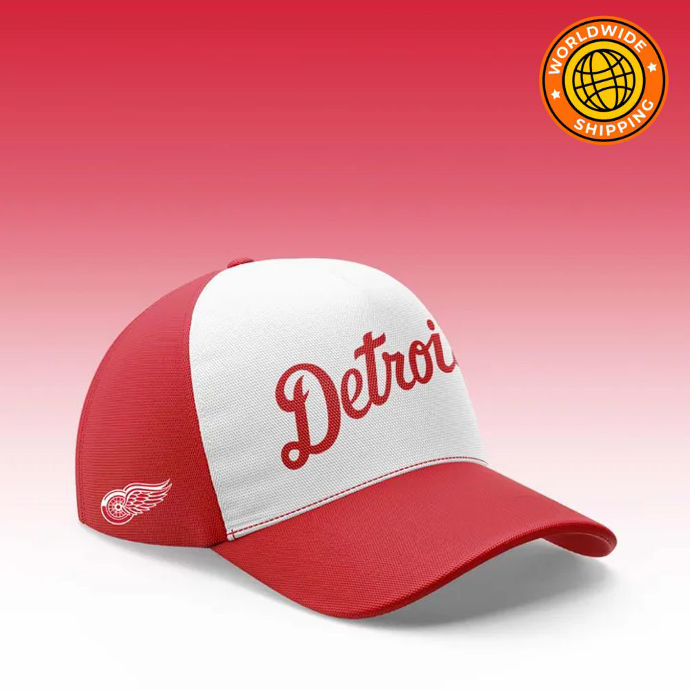 Detroit Red Wings Tigers Night 2025 Hat Great Father's Day Gifts-1 Detroit Red Wings Tigers Night 2025 Hat Great Father's Day Gifts-1