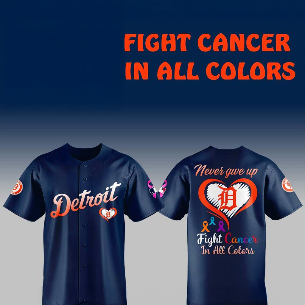 Detroit Tigers Fight Cancer In All Colors Jersey Detroit Tigers Merch Gift For Football Fans-1