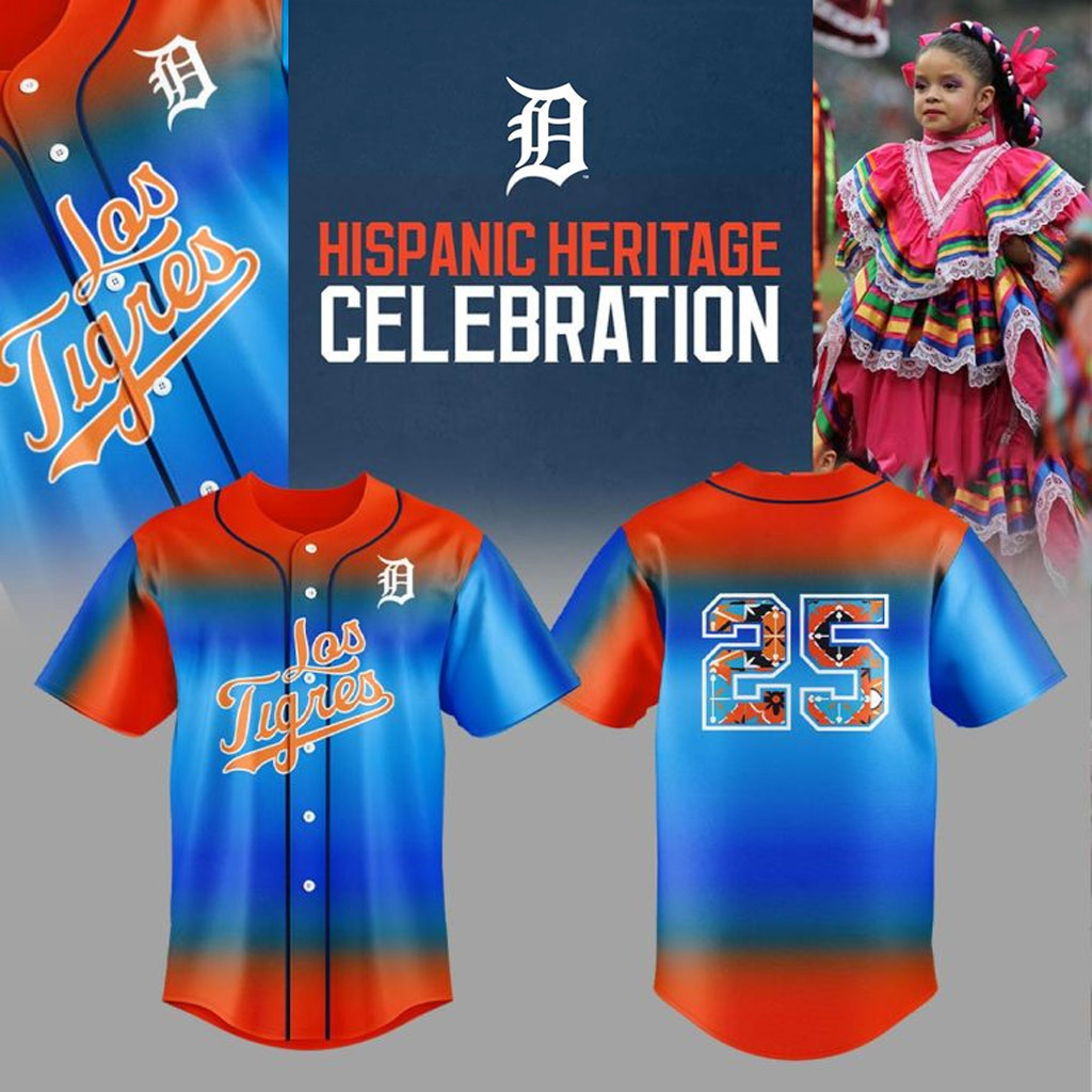 Detroit Tigers Hispanic Heritage Jersey Detroit Tigers Merch Gifts For Baseball Lovers-1