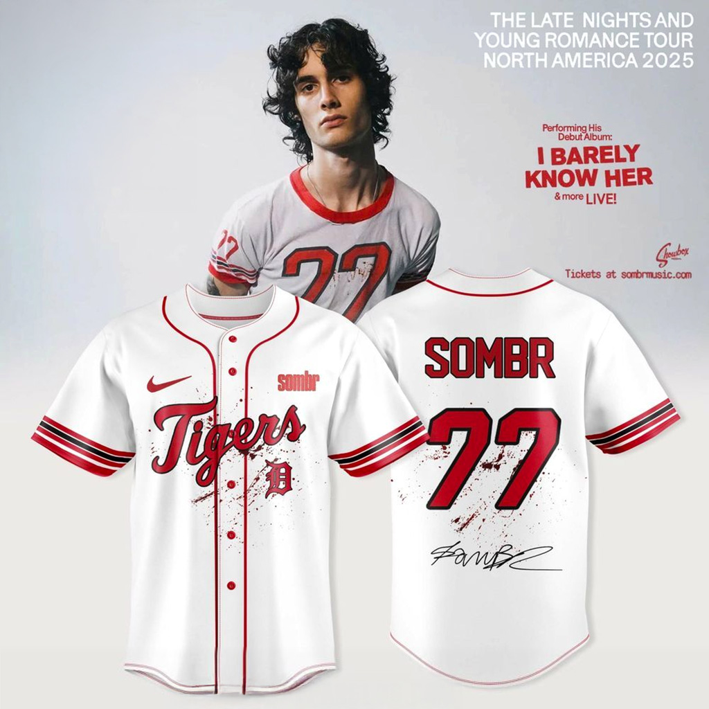 Detroit Tigers X Sombr The Late Nights Young Romance Tour Jersey Detroit Tigers Merch_-1 Detroit Tigers X Sombr The Late Nights Young Romance Tour Jersey Detroit Tigers Merch_-1
