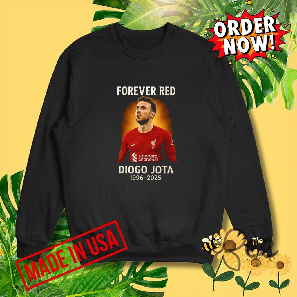 Diogo Jota Forever Red 1996 2025 Thank You For All The Memories Sweatshirt RIP Diogo Jota Sweatshirt Fans Gifts-1