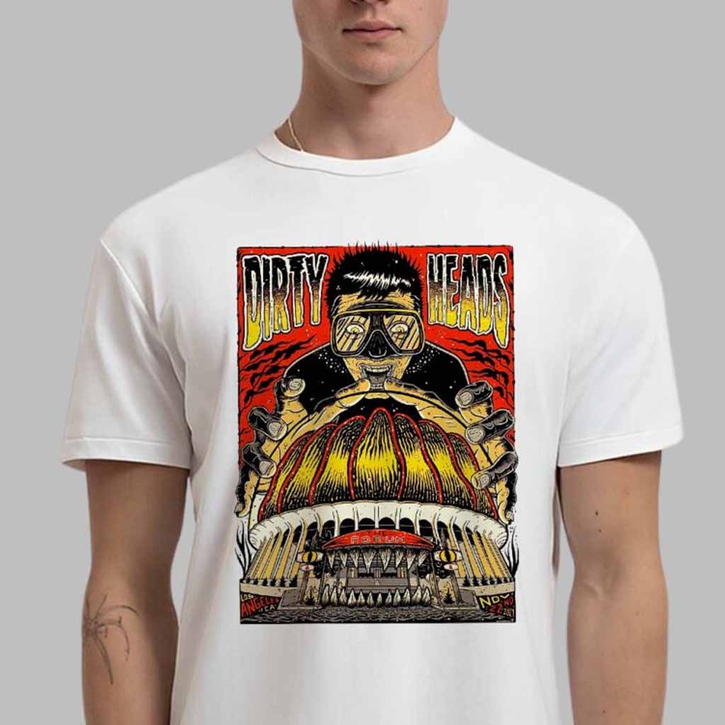 Dirty Heads Gig Poster For Show In Los Angeles California At The Forum On November 22 2024 T-Shirt Gifts For Husband-1
