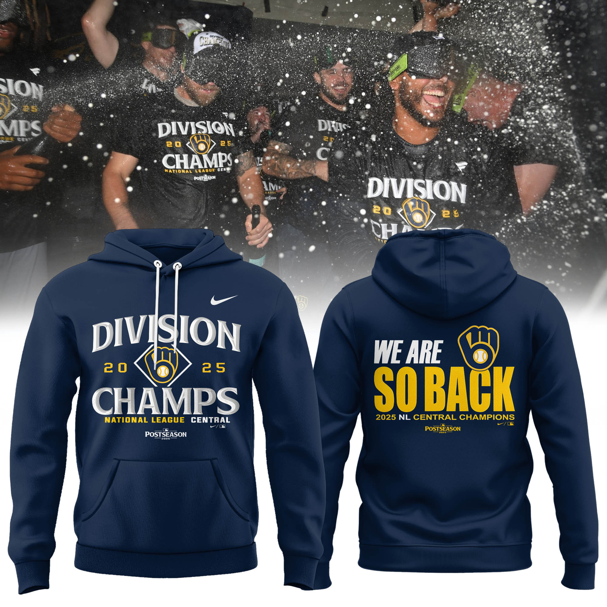Division 2025 Champs National League Baseball Merch Hoodie We Are So Back Baseball Ideas-1