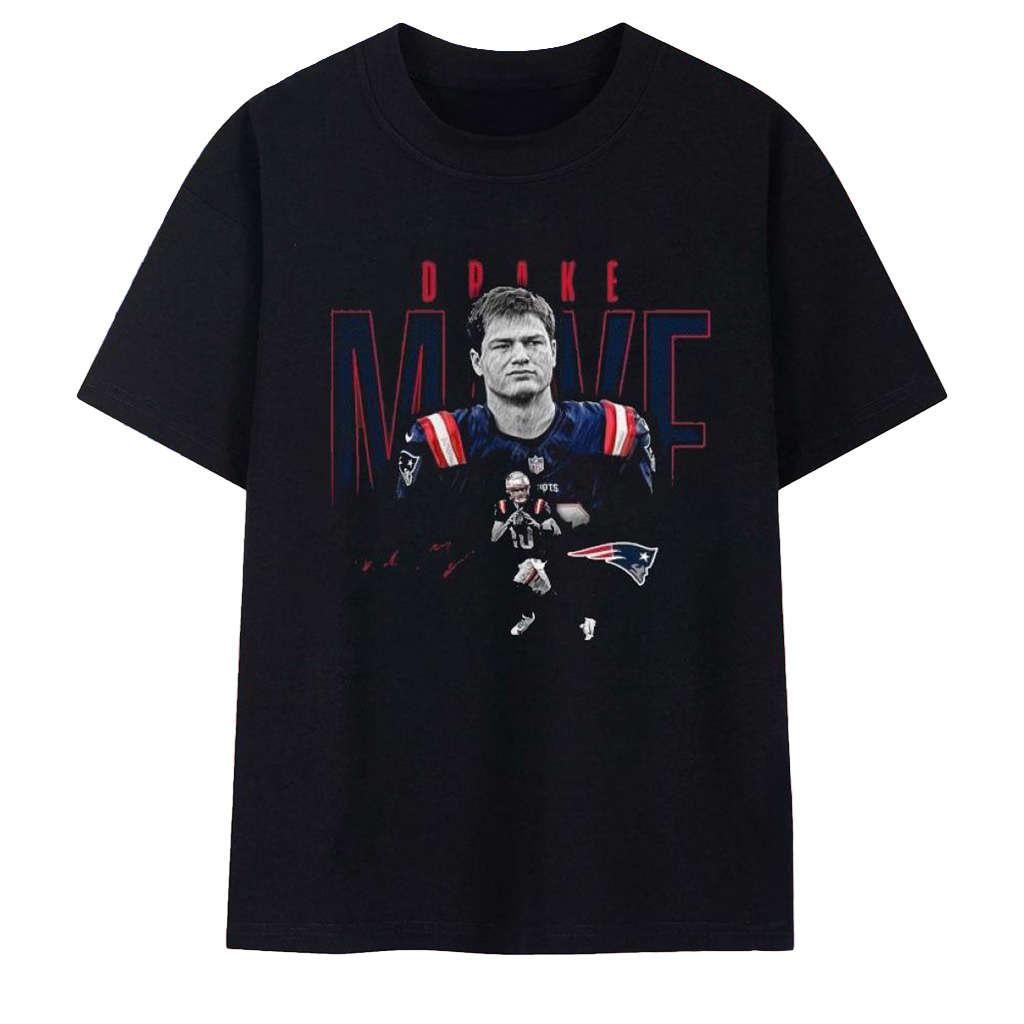 Drake Maye New England Patriots T-Shirt Drake Maye Merch Best Football Gifts-1