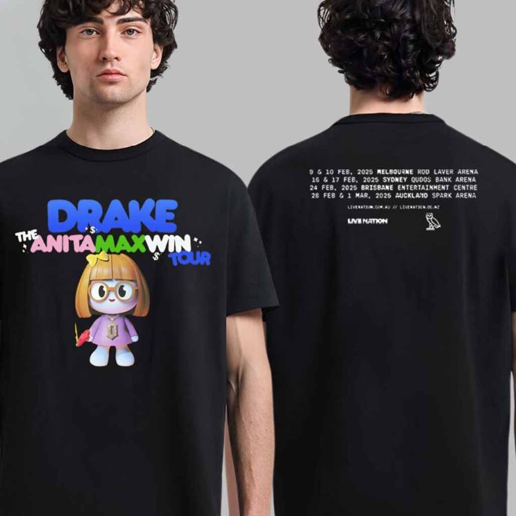 Drake The Anita Max Win Tour In Australia And New Zealand 2025 Tour Date ListT-Shirt Gifts For Daughter-1