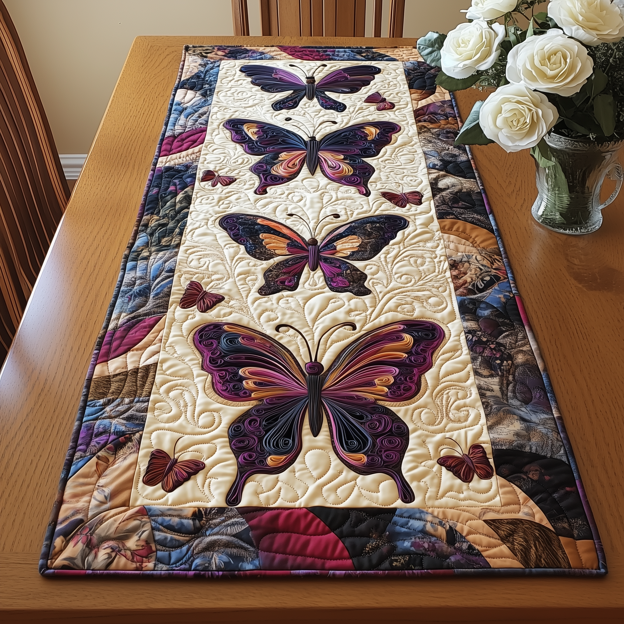 Dreamy Butterfly Quilted Table Runner Best Butterfly Gifts-1 Dreamy Butterfly Quilted Table Runner Best Butterfly Gifts-1