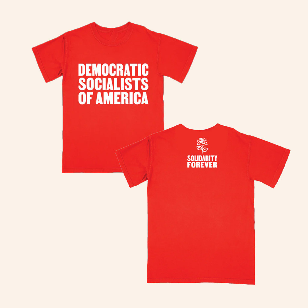 Dsausa Merch Democratic Socialists Of America Dsa Letter Press T-Shirt Christmas Gifts For Her-1