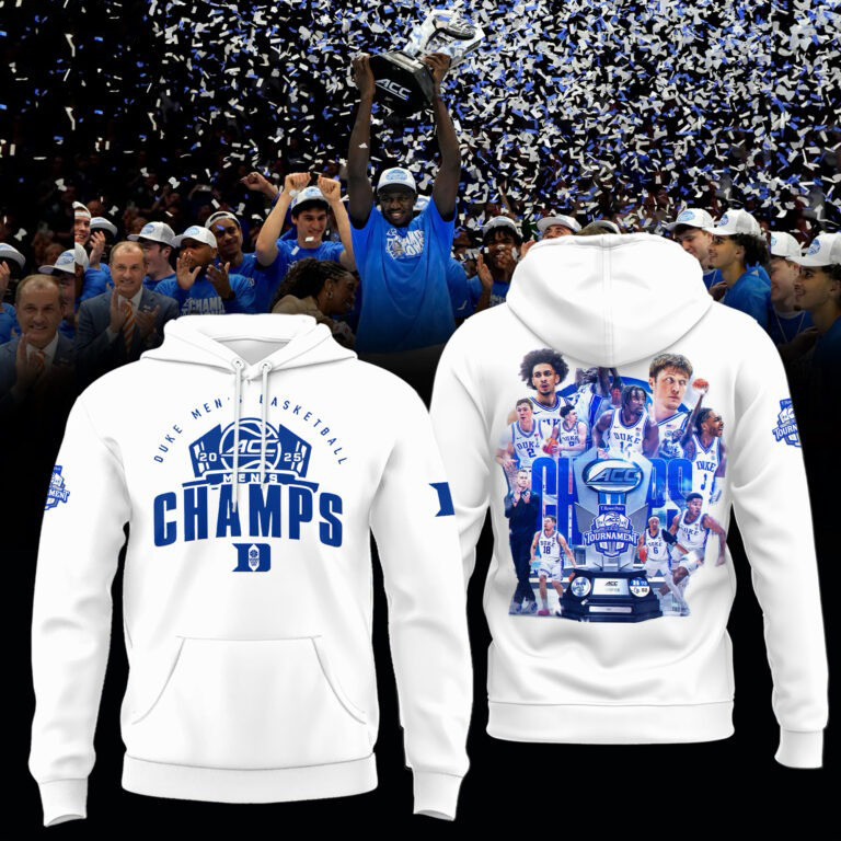 Duke ACC Championship 2025 Hoodie Duke Blue Devils Champions Men's Basketball Merch Gifts-1 Duke ACC Championship 2025 Hoodie Duke Blue Devils Champions Men's Basketball Merch Gifts-1