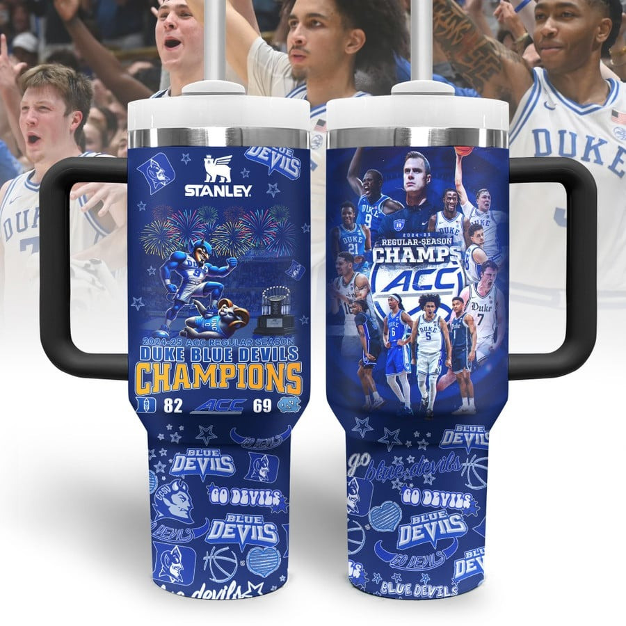 Duke ACC Championship Tumbler Duke Blue Devils 2025 ACC Men's Basketball Champions Merch-1 Duke ACC Championship Tumbler Duke Blue Devils 2025 ACC Men's Basketball Champions Merch-1