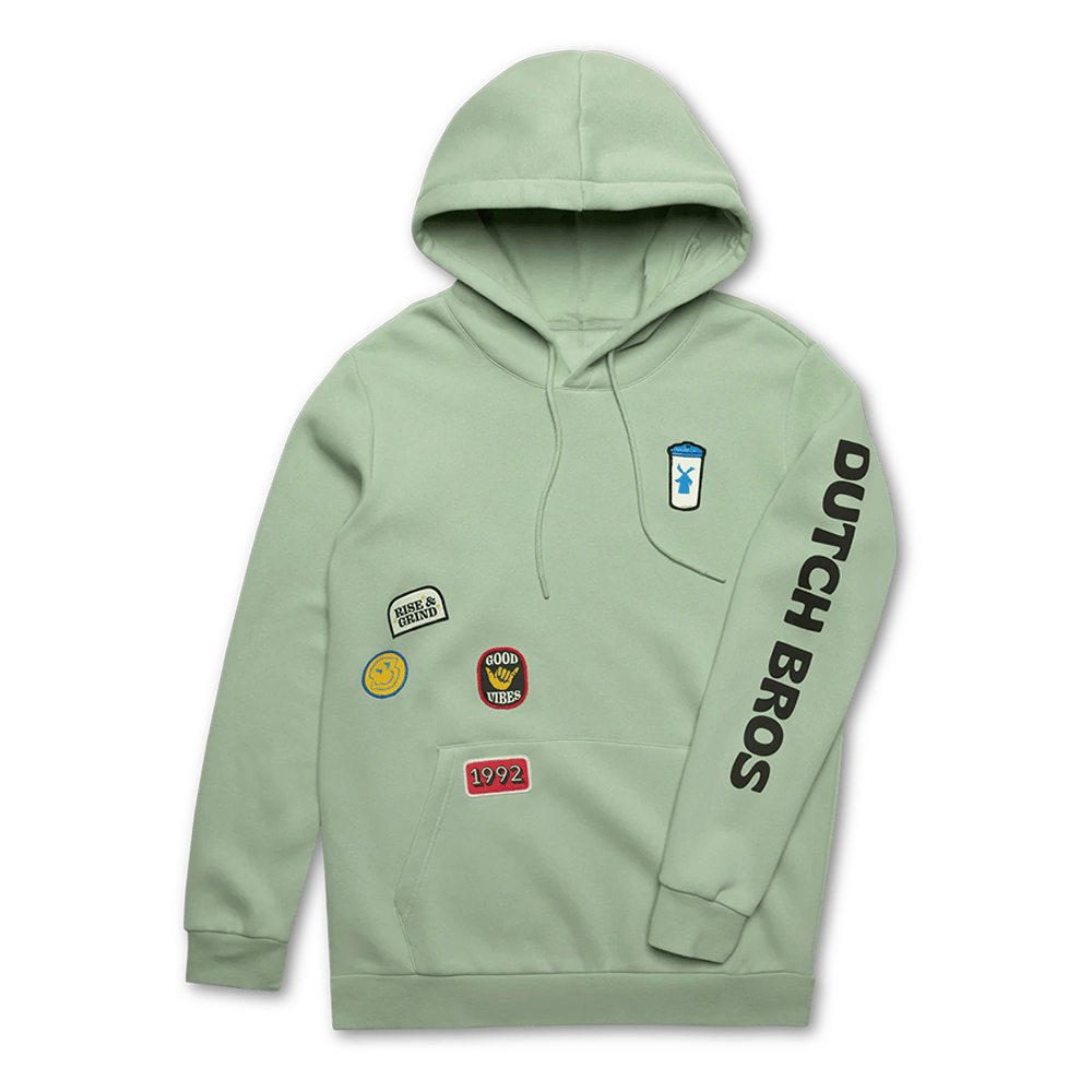Dutch Bros Merch Dutch Bros Patch Hoodie Top 10 Father's Day Gifts-1