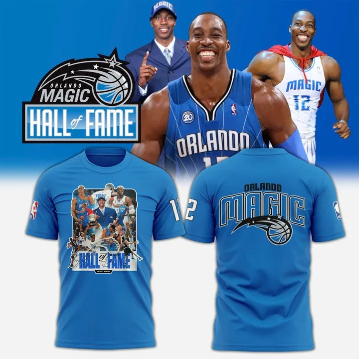 Dwight Howard Orlando Magic Hall Of Fame T-Shirt Basketball Fan Merch Fan Gifts For Men-1