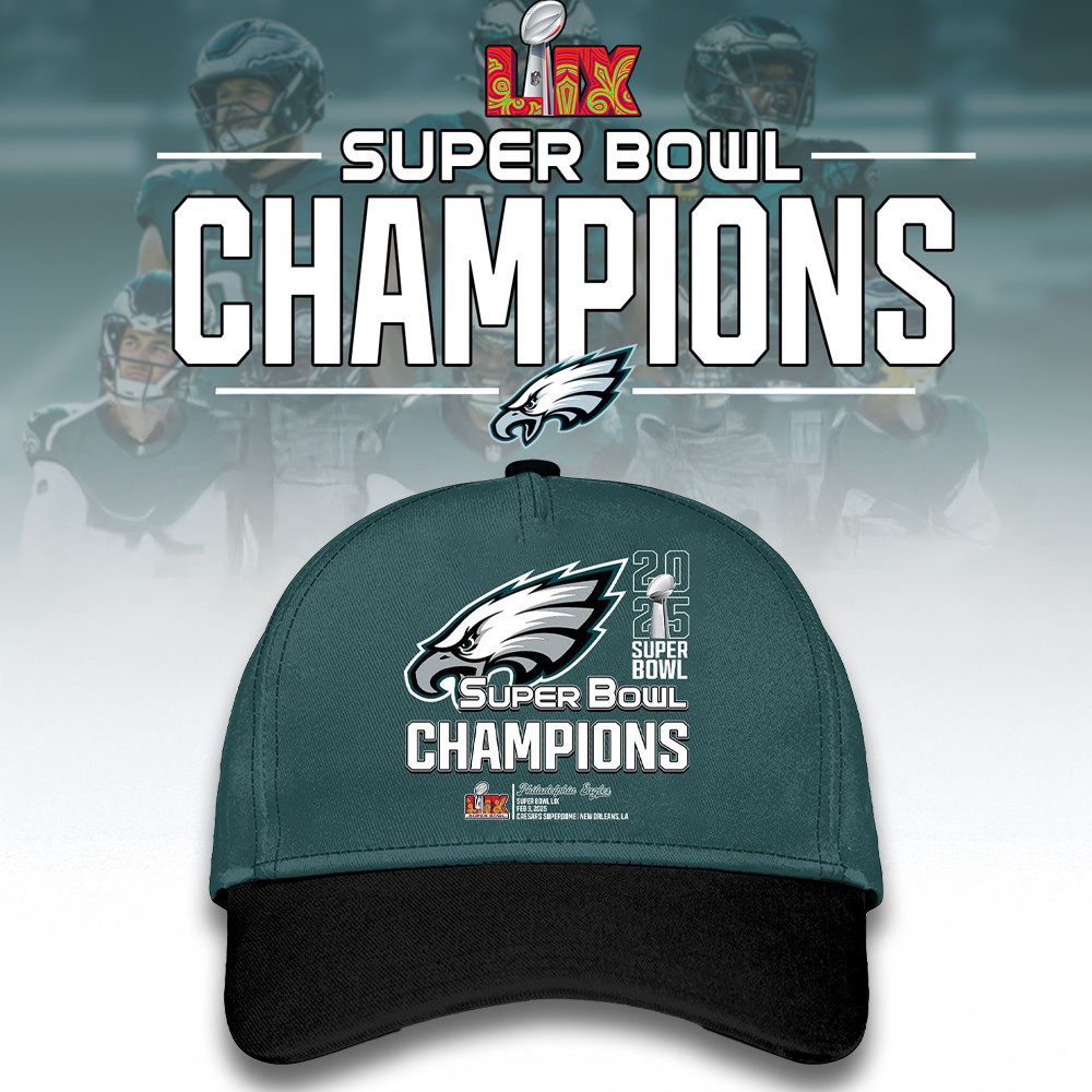Eagles Super Bowl Champions Hat 2025 Philadelphia Eagles Super Bowl Champions Merch Gifts-1