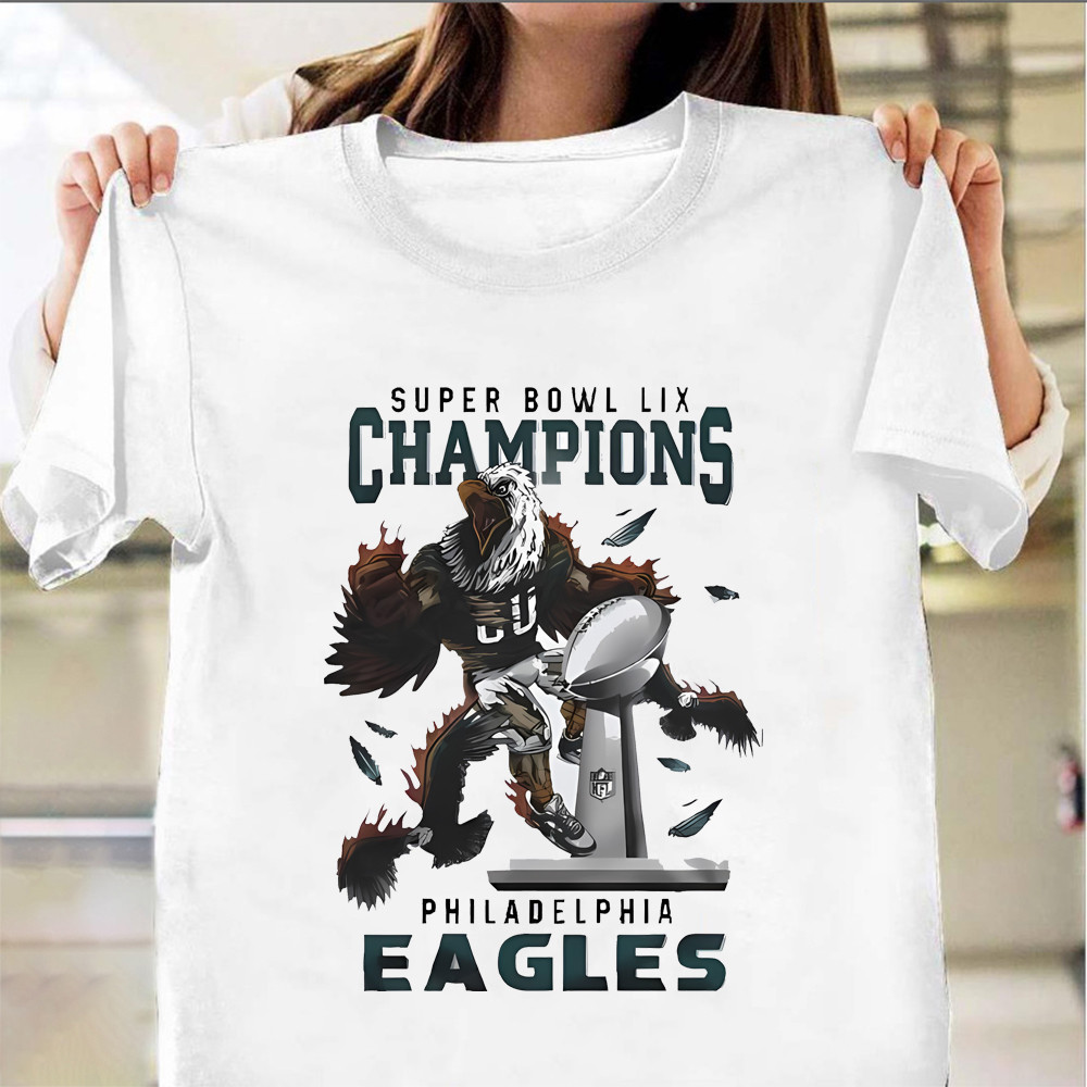 Eagles Super Bowl Champions T-Shirt Apparel Philadelphia Eagles Championships Won-1