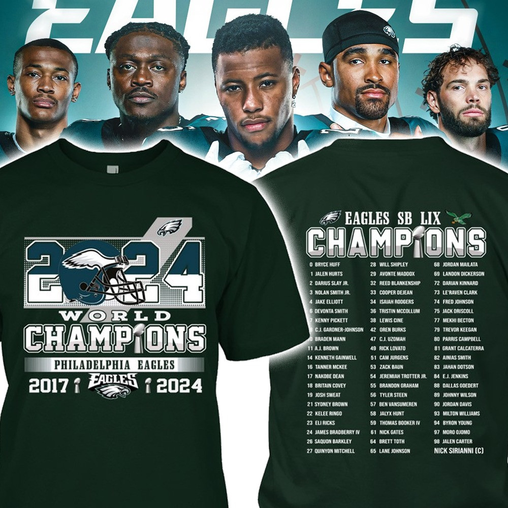 Eagles Super Bowl Champions T-Shirt Clothing Gifts For Philadelphia Eagles Fans Merch-1