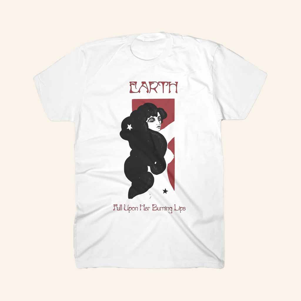 Earth Merch Full Upon Her Burning Lips White T-Shirt Gift Ideas For Music Lovers-1 Earth Merch Full Upon Her Burning Lips White T-Shirt Gift Ideas For Music Lovers-1