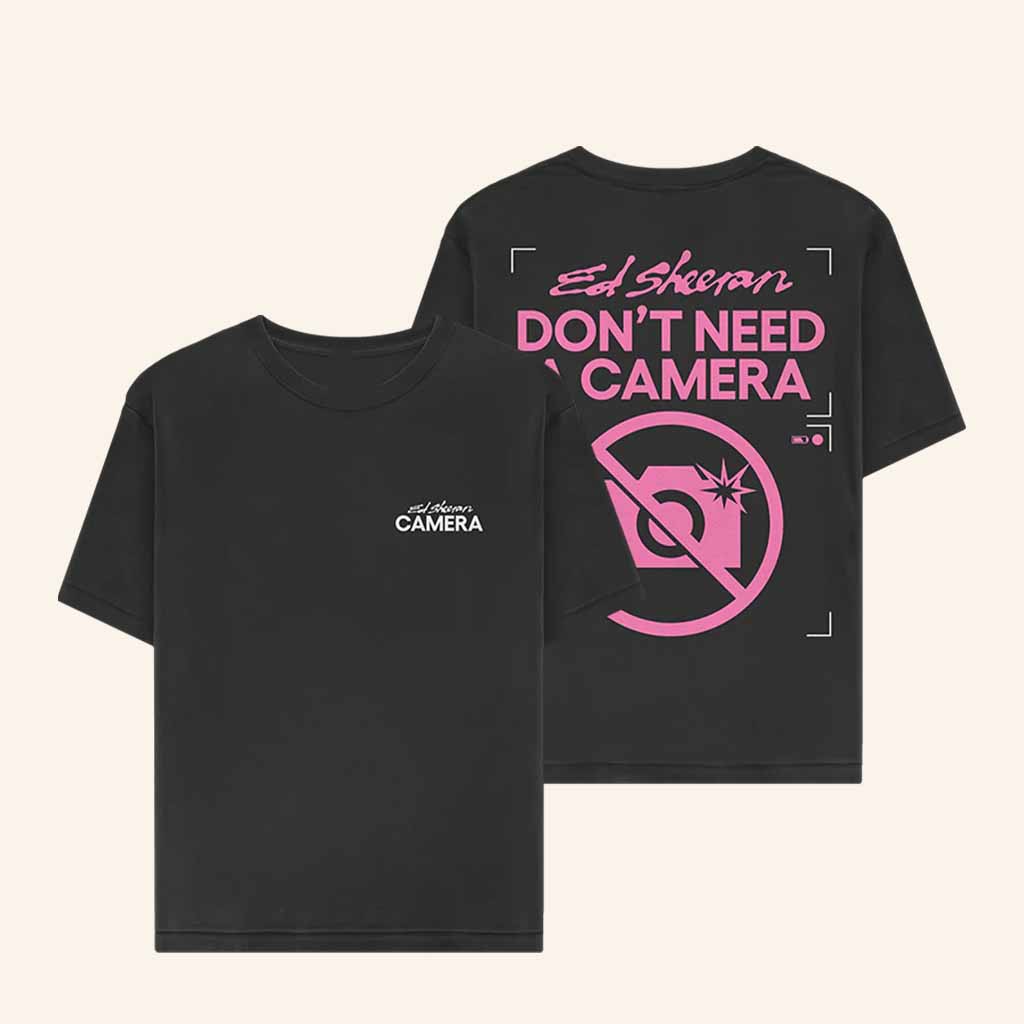Ed Sheeran Merch Camera T-Shirt Birthday Gift Ideas For Girlfriend-1