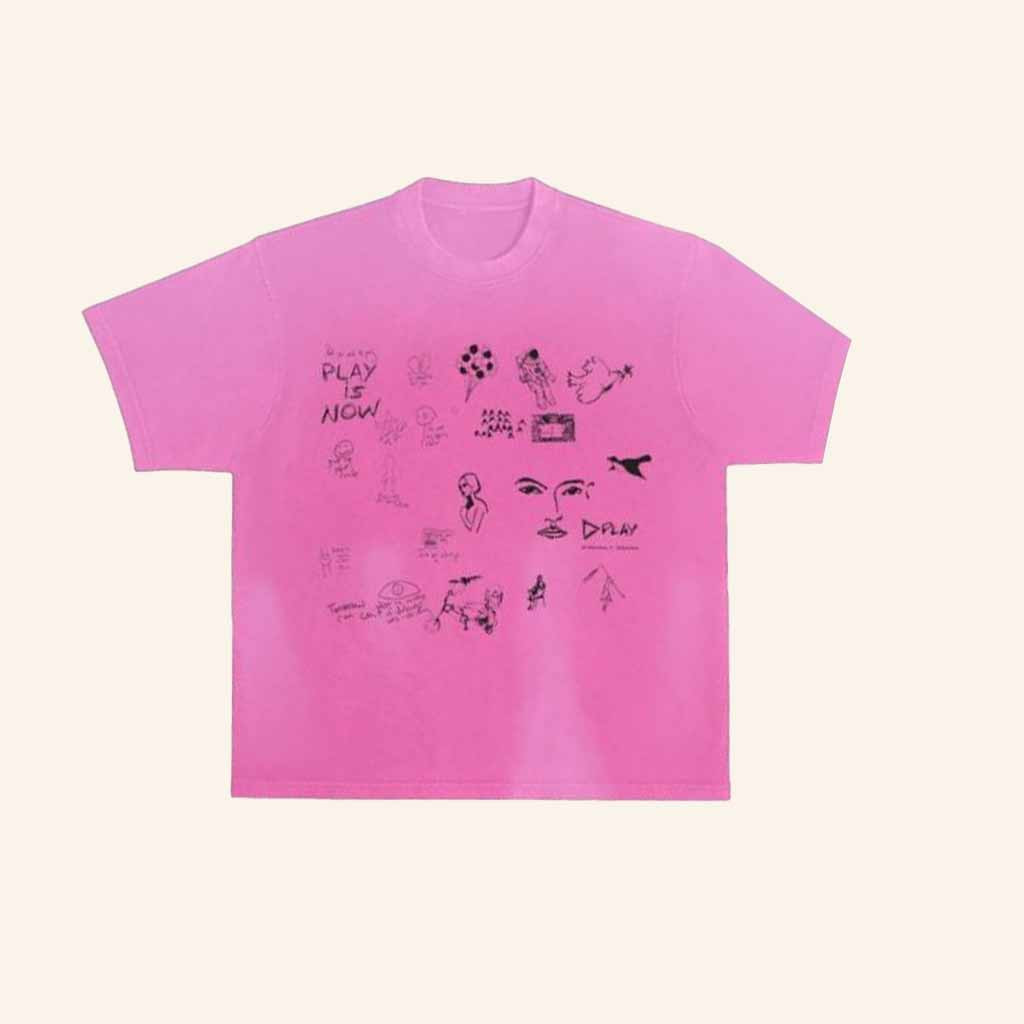 Ed Sheeran Merch Play X Kidsuper Doodle Shirt Christmas Gift Ideas For Her-1 Ed Sheeran Merch Play X Kidsuper Doodle Shirt Christmas Gift Ideas For Her-1