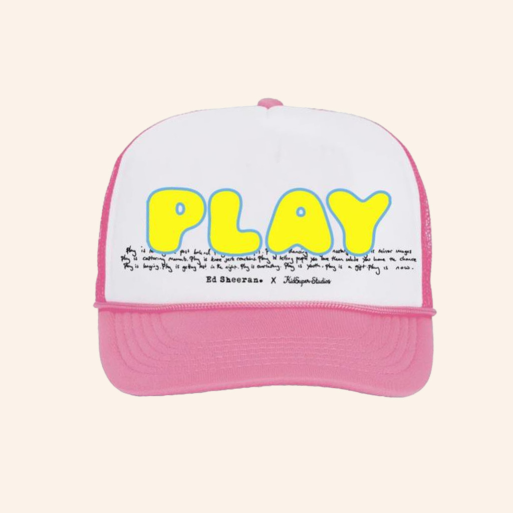 Ed Sheeran Merch Play X Kidsuper Trucker Hat Birthday Gifts For Daughter-1