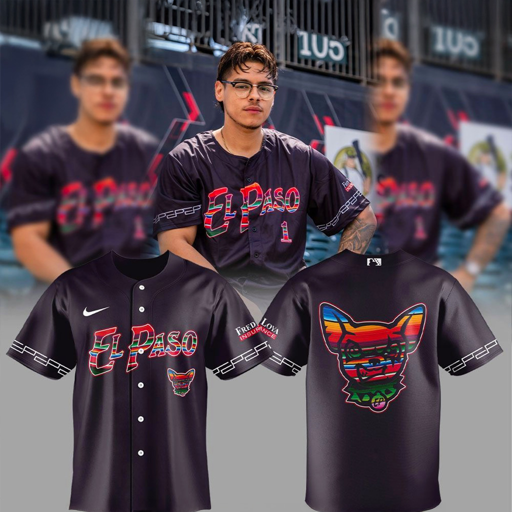 El Paso Chihuahuas Sarape 25 Jersey El Paso Chihuahuas Merch Gifts For Baseball Lovers-1